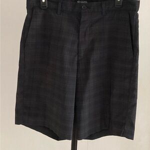 Chaps Golf 78 Black/Gray Flat Front Shorts Men’s Size 33